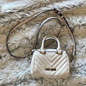 Steve Madden Small Crossbody Bag White & Gold